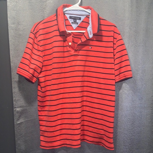 Me and Henry Midway Polo Red and Black Stripe main image 0